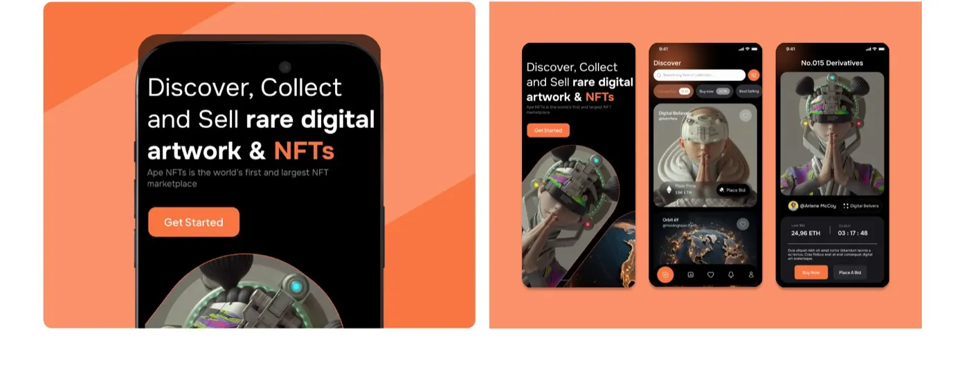 NFT App product built by Botmer